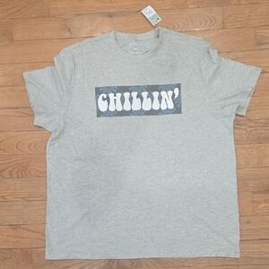 Primark Light Gray 'Chillin'' Tee